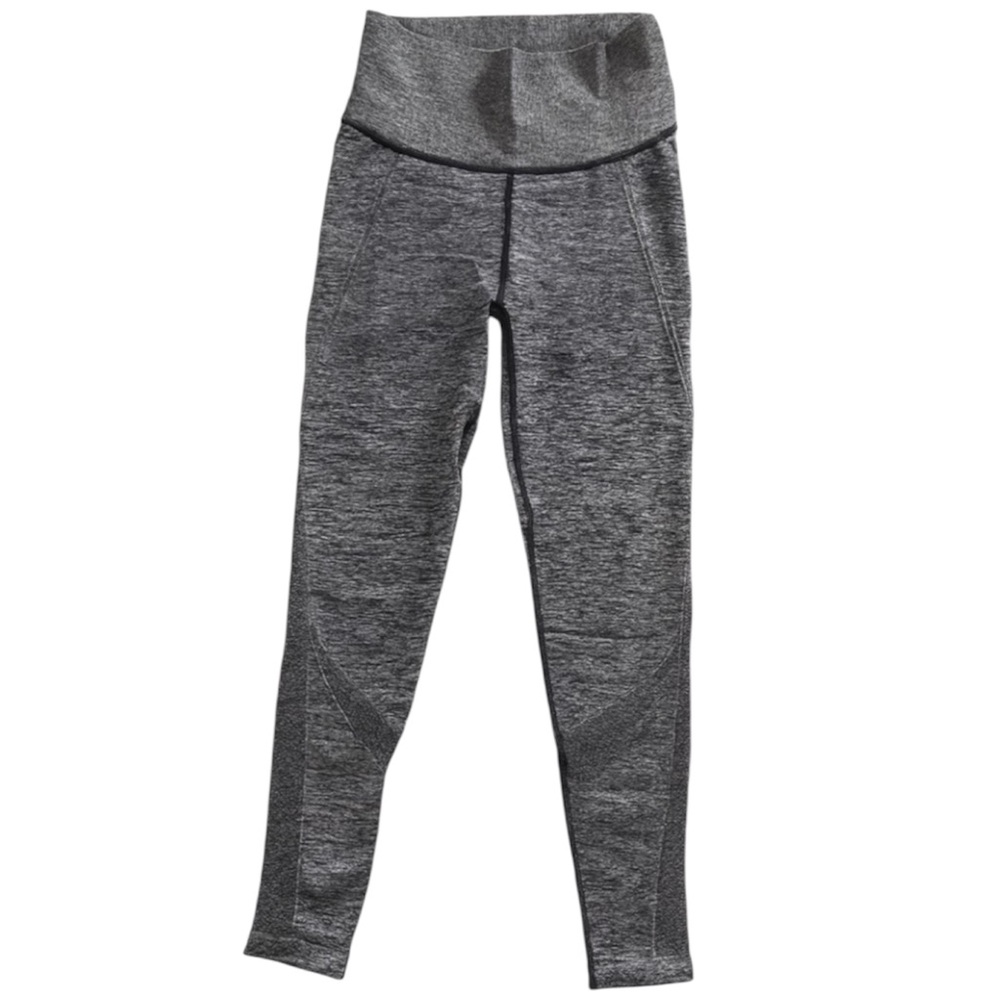 All In Motion Ultra High Waist Gray Black Compression Performance Leggings Med
